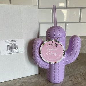 NWT! 21oz Cactus Cup w/ Straw!